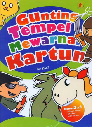 Cover Buku Gunting Tempel Mewarnai Kartun