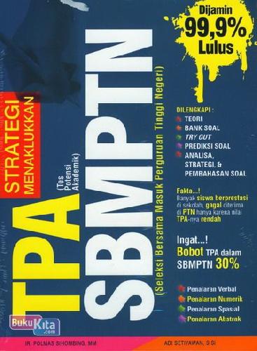 Cover Buku Strategi Menklukkan TPA SBMPTN