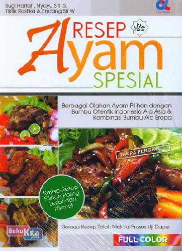 Cover Buku Resep Ayam Spesial