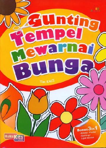 Cover Buku Gunting Tempel Mewarnai Bunga