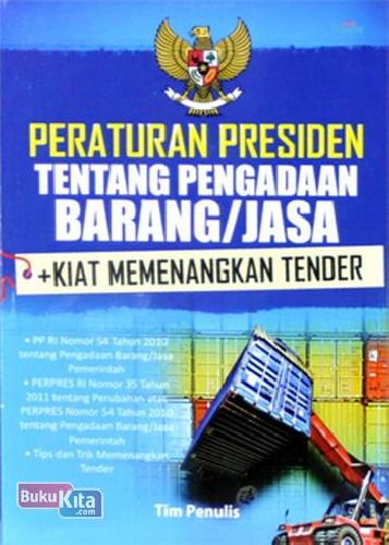 Cover Buku Peraturan Presiden tentang Pengadaan Barang /Jasa