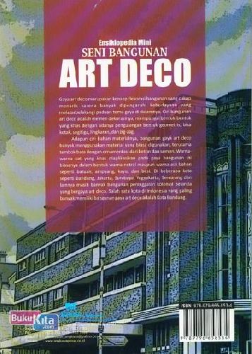 Cover Belakang Buku Ensiklopedia Mini: Seni Bangunan Art Deco (Full Color)