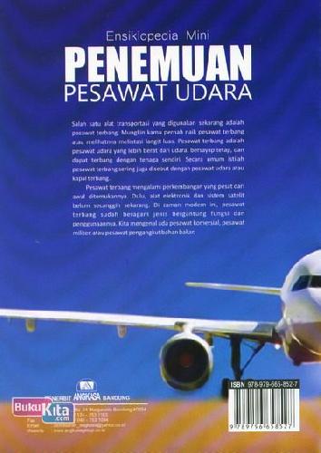Cover Belakang Buku Ensiklopedia Mini: Penemuan Pesawat Udara (Full Color)