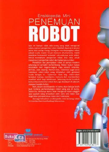 Cover Belakang Buku Ensiklopedia Mini: Penemuan Robot (Full Color)