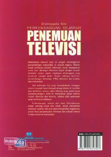 Cover Belakang Buku Ensiklopedia Mini: Perkembangan Sejarah Penemuan Televisi (Full Color)