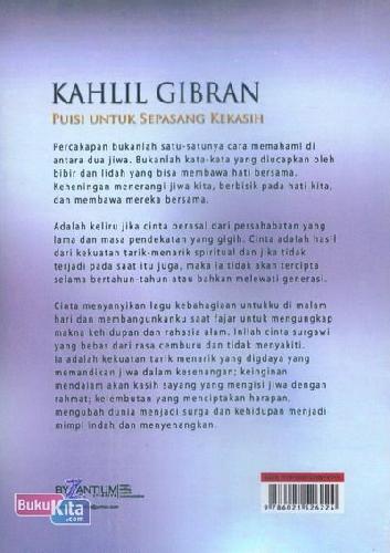 Cover Belakang Buku KAHLIL GIBRAN: Puisi Untuk Sepasang Kekasih