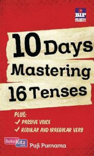 Cover Buku 10 Days Mastering 16 Tenses