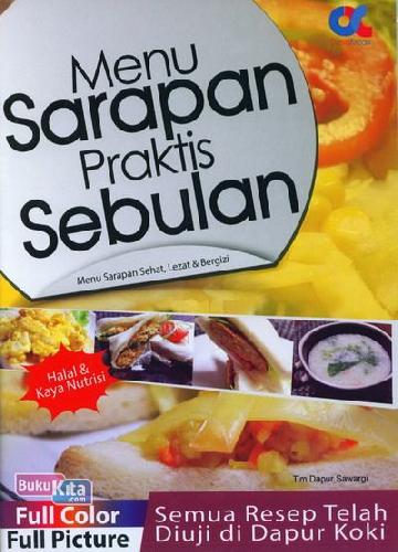 Cover Buku Menu Sarapan Praktis Sebulan (Full Color)