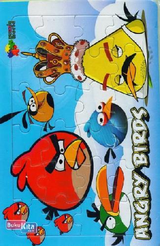 Cover Buku Puzzle Sedang Spon: Angry Birds (Biru)