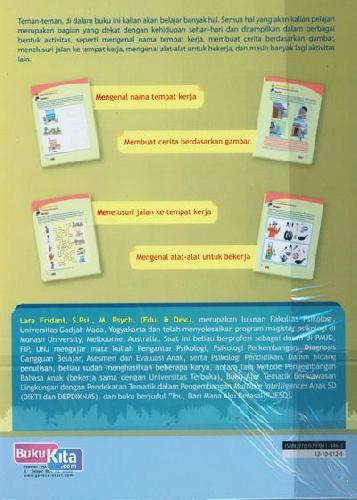 Cover Belakang Buku Ayo Berlatih Lembar Kerja: Profesi TK-B