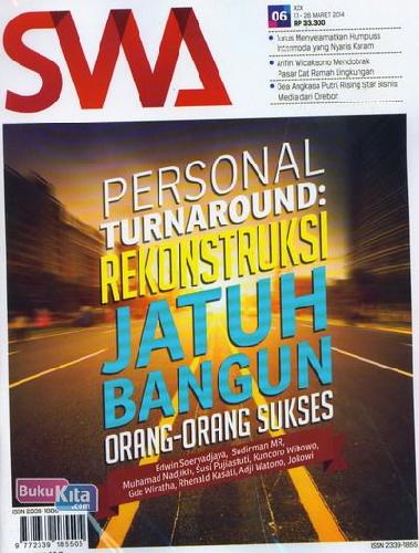 Cover Buku Majalah SWA Sembada No. 06 | 17 - 26 Maret2014