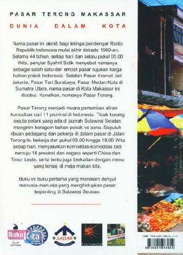 Cover Belakang Buku Dunia Dalam Kota (Pasar Terong Makassar)