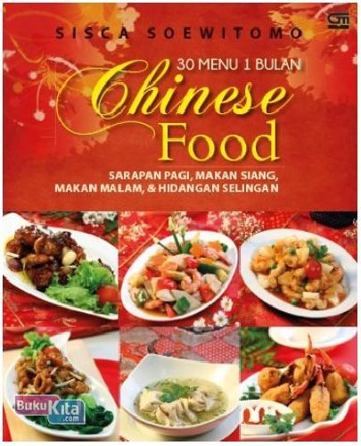 Cover Buku 30 Menu 1 Bulan Chinese Food
