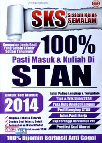 Cover Buku 100% Pasti Masuk & Kuliah Di STAN 2014