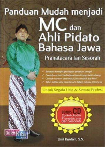 Cover Buku Panduan Mudah Menjadi MC dan Ahli Pidato Bahasa Jawa + CD