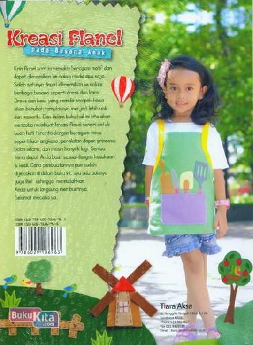 Cover Belakang Buku Kreasi Flanel Pada Busana Anak