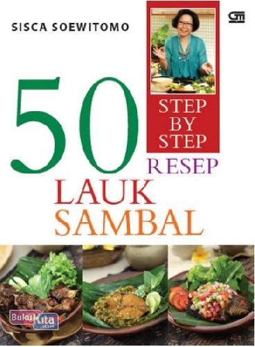 Cover Buku Step by Step: 50 Resep Lauk Sambal