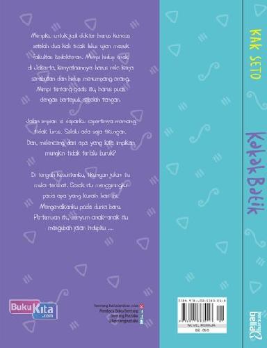 Cover Belakang Buku Kakak Batik