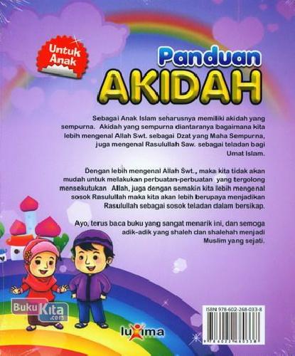Cover Belakang Buku Panduan Akidah Anak Muslim