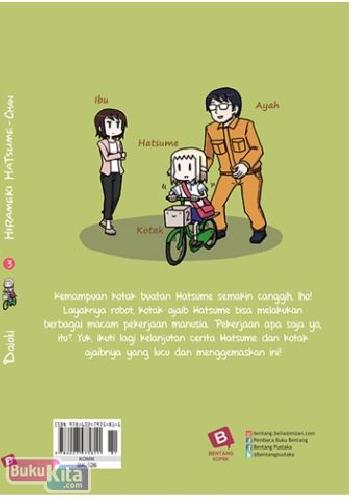 Cover Belakang Buku Hirameki Hatsume-Chan 3