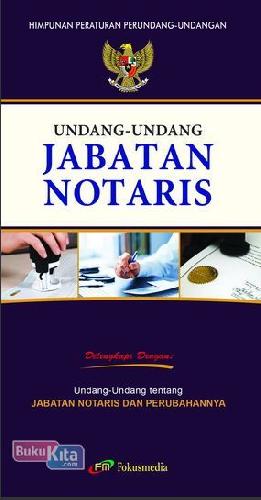 Cover Buku Undang-Undang Jabatan Notaris