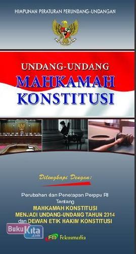 Cover Buku Undang-Undang Mahkamah Konstitusi