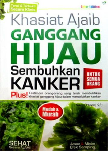 Cover Buku Khasiat Ajaib Ganggang Hijau Sembuhkan Kangker