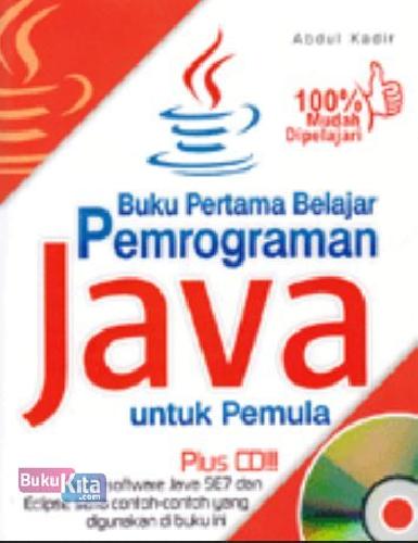 Cover Buku Buku Pertama Belajar Pemrograman Java Untuk Pemula + CD