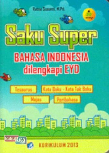 Cover Buku Saku Super Bahasa Indonesia dilengkapi EYD