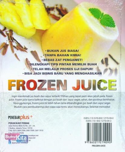 Cover Belakang Buku Frozen Juice