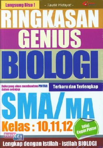 Cover Buku Ringkasan Genius Biologi SMA/MA Kelas 10,11,12