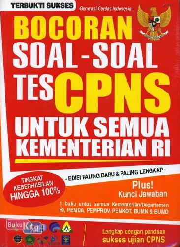 Cover Buku Bocoran Soal-Soal Tes CPNS Untuk Semua Kementerian RI