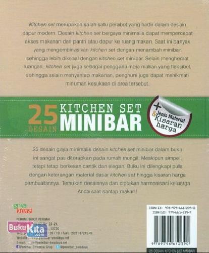 Cover Belakang Buku 25 Desain Kitchen Set Minibar