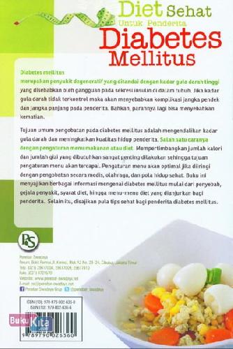 Cover Belakang Buku Diet Sehat Untuk Penderita Diabetes Mellitus edisi Revisi