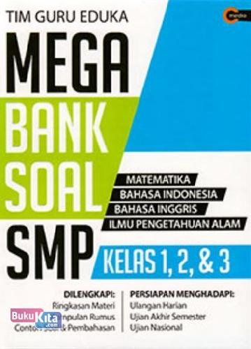 Cover Buku Mega Bank Soal SMP Kelas 1, 2, & 3
