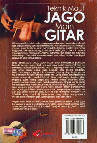 Cover Belakang Buku Teknik Maut Jago Main Gitar Untuk Pemula