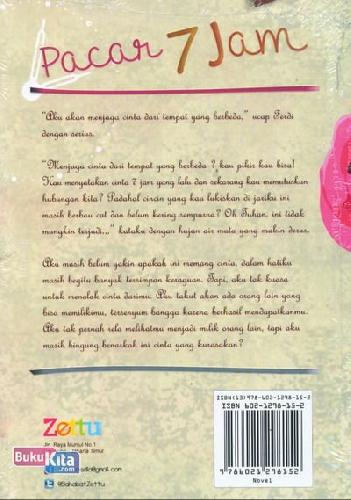 Cover Belakang Buku Pacar 7 Jam