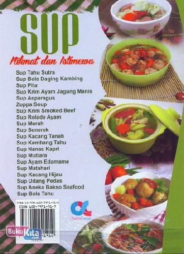 Cover Belakang Buku Sup Nikmat dan Istimewa (Full Color+Full Picture)