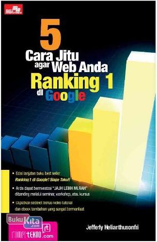 Cover Buku 5 Cara Jitu agar Web Anda Ranking 1 di Google