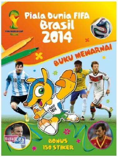 Cover Buku The Official 2014 FIFA World Cup Brazil : Buku Mewarnai