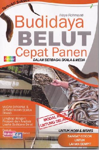 Cover Buku Budidaya Belut Cepat Panen (Full Color)