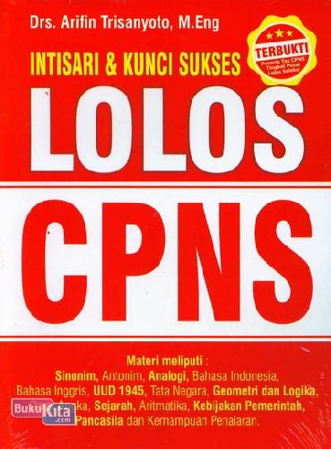 Cover Buku Intisari & Kunci Sukses Lolos CPNS