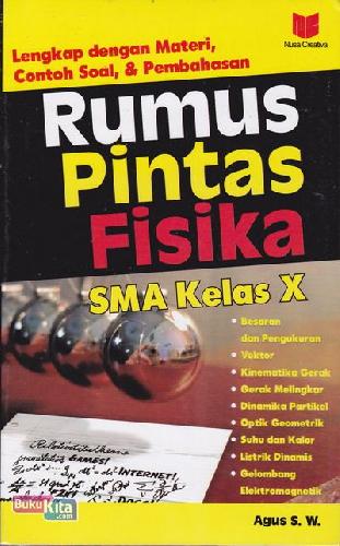 Cover Buku Rumus Pintar Fisika SMA Kelas X