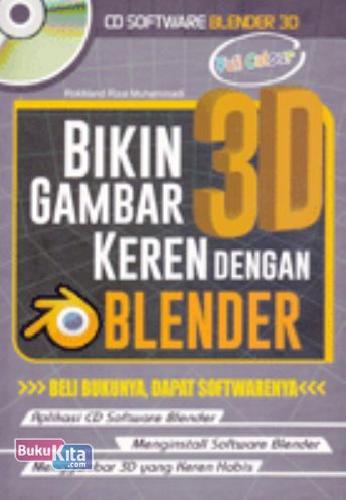 Cover Buku Bikin Gambar 3D Keren dengan Blender