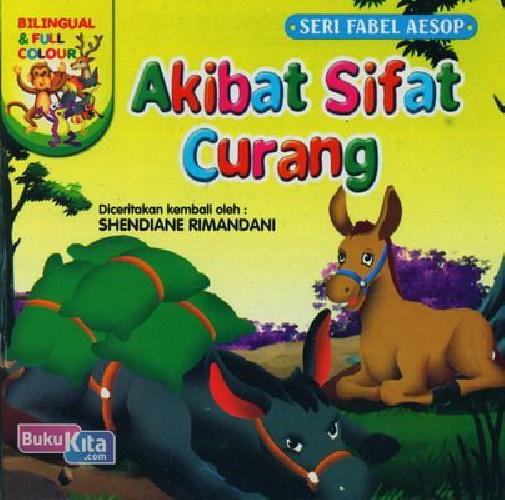 Cover Buku Akibat Sifat Curang (Bilungual+Full Color)