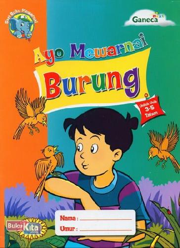 Cover Buku Ayo Mewarnai Burung (Untuk Usia 3-5 Tahun)