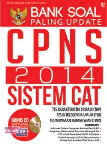 Cover Buku Bank Soal Paling Update CPNS 2014 Sistem CAT + CD