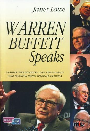 Cover Buku Warren Buffett Speaks