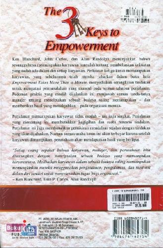 Cover Belakang Buku The 3 Keys to Empowerment