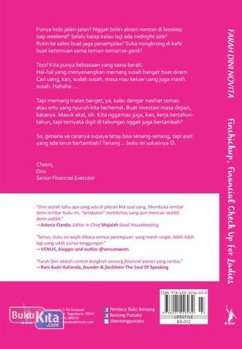 Cover Belakang Buku Finchickup : Financial Check Up For Ladies
